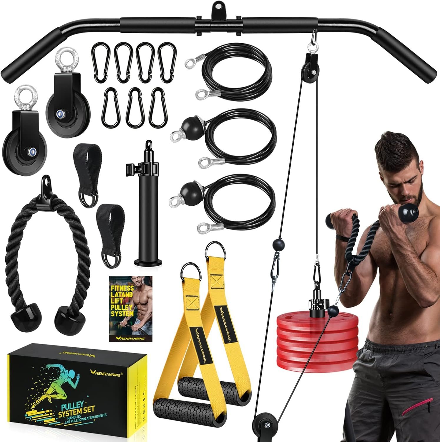 71OtnEzOarL._AC_SL1500_.jpg Home Gym Equipment - Image 1